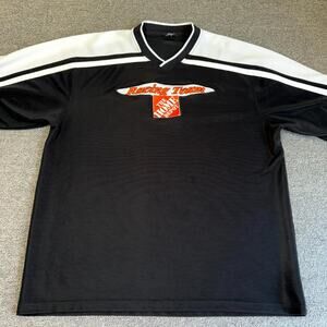 NASCAR Tony Stewart #20 Home Depot Racing Team T-Shirt Black White Adult L/XL